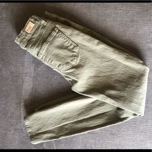 Paige Skinny Jeans - Olive - Size 24